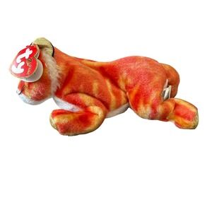 Ty Beanie Babies Zodiac Collection Tiger Orange Striped Plush 2000 4320